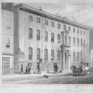 South Sea House, Threadneedle Street, City of London, 1830