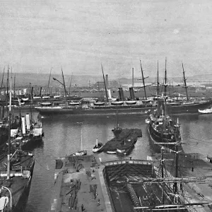 Southampton Docks, c1896. Artist: FGO Stuart