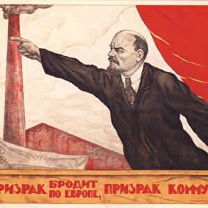 A spectre is haunting Europe - the spectre of Communism. Artist: Shcherbakov, V. (active 1920s)