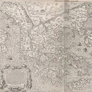 Speculum Romanae Magnificentiae: Map of Greece, mid-16th century. mid-16th century