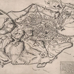 Speculum Romanae Magnificentiae: View of Rome from the East, 16th century. 16th century