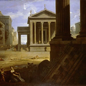 Square of an Ancient City, End 1630s. Artist: Le Maire, Jean (1597-1659)