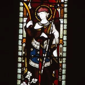 St. Alban in window of North Transept, Hereford Cathedral, 20th century. Artist: CM Dixon