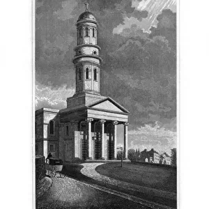 St Annes Church, Wandsworth, London, 1830. Artist: R Winkles