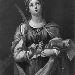 St Catherine, 19th century. Artist: F Knolle