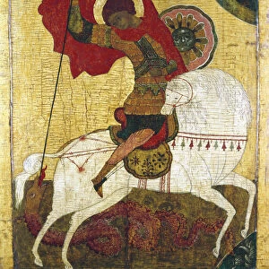 St George Killing the Dragon, Russian icon