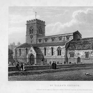 St Giless Church, Oxford, 1834. Artist: John Le Keux