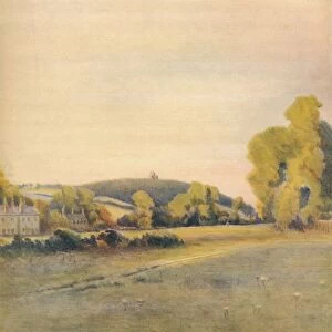 St. Marthas Chapel, from Shalford Common, 1911, (1914). Artist: Jamess Ogilvy