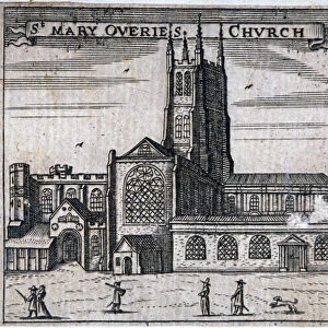 St Mary Overies Church, Southwark, London, c1750