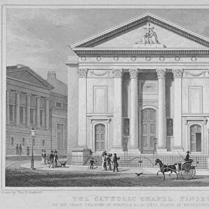 St Marys Roman Catholic Church, Moorfields, City of London, 1827. Artist: Thomas Barber