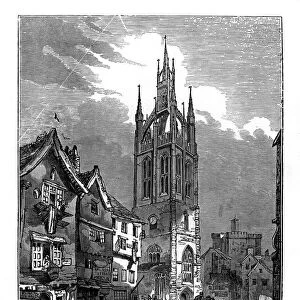 St Nicholas Church, Newcastle-Upon-Tyne, 1843. Artist: J Jackson
