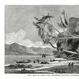 St Nicolas Bay, Brunswick Peninsula, Patagonia, 19th century