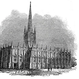 St. Pauls Cathedral, Calcutta, 1845. Creator: Josiah Wood Whymper
