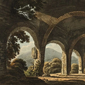 Stables of Meccenas Villa, plate eleven from the Ruins of Rome, published February 1