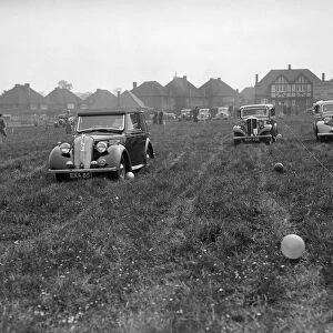 Two Standard Twelves and a Standard Nine at the Standard Car Owners Club Gymkhana, 8 May 1938
