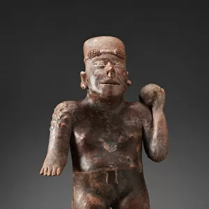 Standing Male Figure Holding a Ball, 100 B. C. / A. D. 300. Creator: Unknown