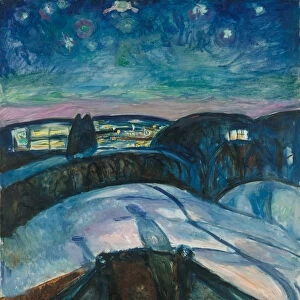 The Starry Night. Artist: Munch, Edvard (1863-1944)