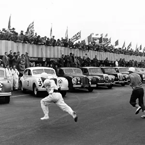 Start of Daily Express Trophy race at Silverstone 1954. Creator: Unknown