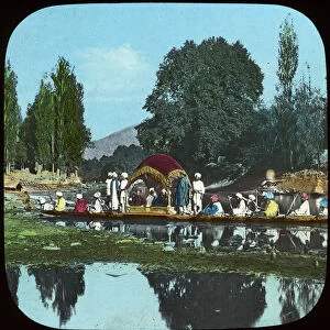 State barge on the Apple Tree Canal, India, late 19th or early 20th century