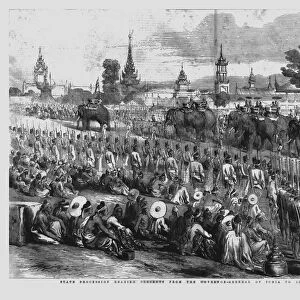 State Procession Bearing Presents from the Governor-General of India to the King of Ava, 1856