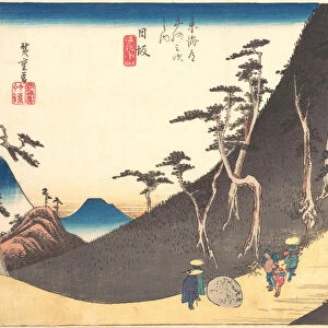 Station Twenty-six: Nissaka, Sayo no Nakayama, from the Fifty-three Stations of the... ca. 1833-34. Creator: Ando Hiroshige