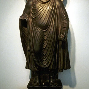 Statue of the Buddha, from Garvara, India, 2nd century