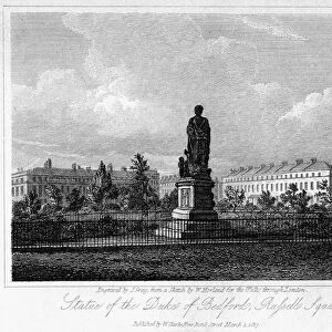 Statue of the Duke of Bedford, Russell Square, Bloomsbury, London, 1817. Artist: J Greig