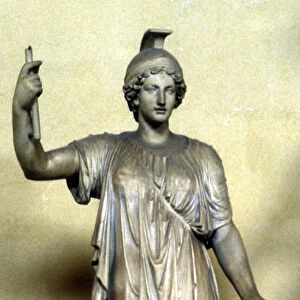 Statue of Minerva, Ancient Roman goddess of wisdom, and patroness of the arts