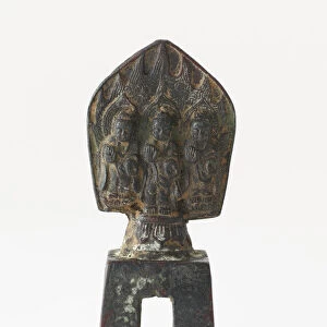 Statuette: Buddhist trinity, Period of Division, 556. Creator: Unknown