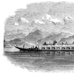 Steam-gondola for Coniston Lake, Lancashire, 1860. Creator: Unknown