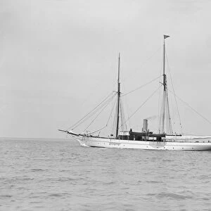 Steam yacht, 1913. Creator: Kirk & Sons of Cowes