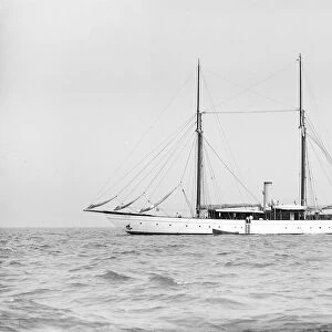 The steam yacht Caroline, 1912. Creator: Kirk & Sons of Cowes