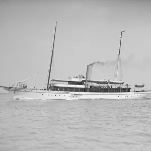 The steam yacht Lorna, 1911. Creator: Kirk & Sons of Cowes