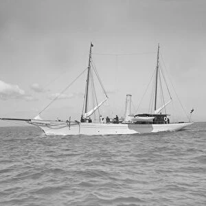 The steam yacht Primrose under way, 1911. Creator: Kirk & Sons of Cowes