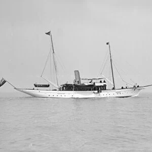 The steam yacht Westoe, 1911. Creator: Kirk & Sons of Cowes