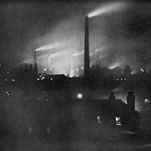 Steelworks, 1926. Artist: Edgar & Winifred Ward