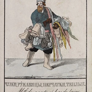 Stockings and gloves vendor, 1834