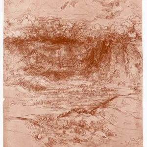 Storm in the Alps, c1503-1505. Artist: Leonardo da Vinci Storm in the Alps, c1503-1505. Artist: Leonardo da Vinci