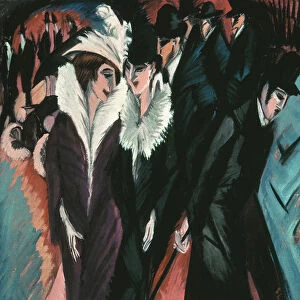 Street, Berlin. Artist: Kirchner, Ernst Ludwig (1880-1938)