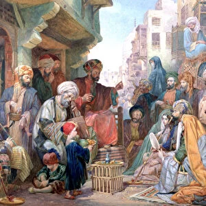 A Street in Cairo, Egypt, c1825-1876. Artist: John Frederick Lewis