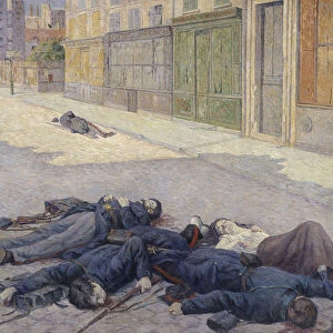 A Street in Paris in May 1871, 1903-1905. Artist: Luce, Maximilien (1858-1941)