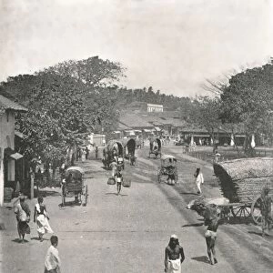 Street scene near the Town Hall, Colombo, Ceylon, 1895. Creator: W &s Ltd