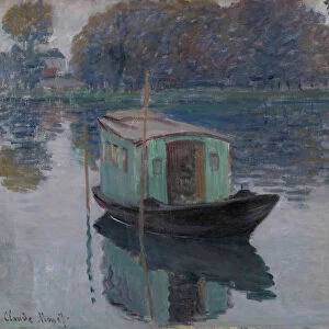 The Studio Boat (Le bateau-atelier), 1874. Artist: Monet, Claude (1840-1926)