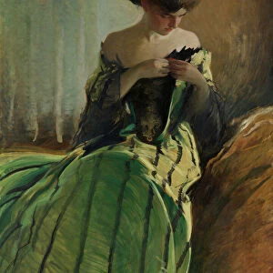 Study in Black and Green, 1906. Creator: John White Alexander
