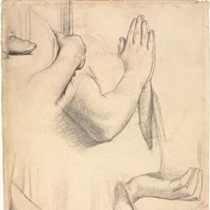 Study of Hands, 1842. Creator: Jean-Auguste-Dominique Ingres (French, 1780-1867)