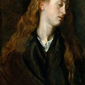 Study Head of a Young Woman, ca. 1618-20. Creator: Anthony van Dyck