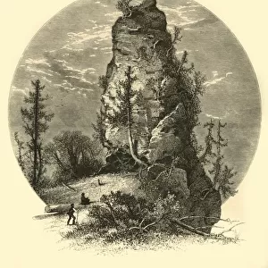Sugar-Loaf Rock - (East Side), 1872. Creator: Henry Duff Linton