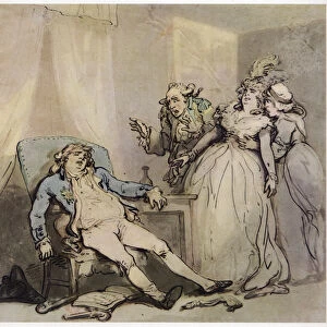 The Suicide, c1780-1825. Creator: Thomas Rowlandson