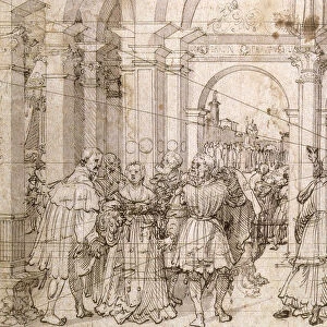 The Suicide of Lucretia, early 16th century. Artist: Jorg Breu the Elder