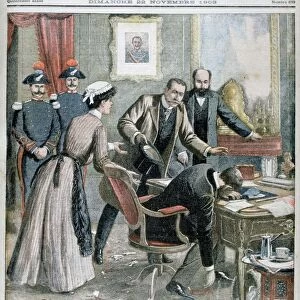 The suicide of Signor Rosano, Italian Minister of Finance, Naples, 1903